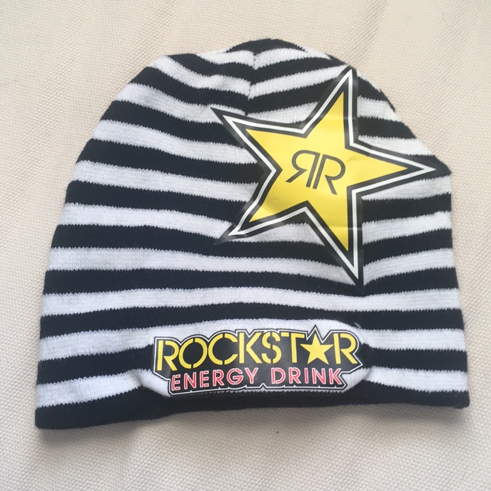 Rockstar Energy Striped Beanie